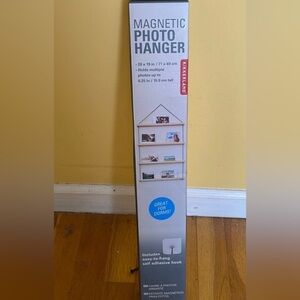 Kikkerland Photo Display with Wooden Shelves